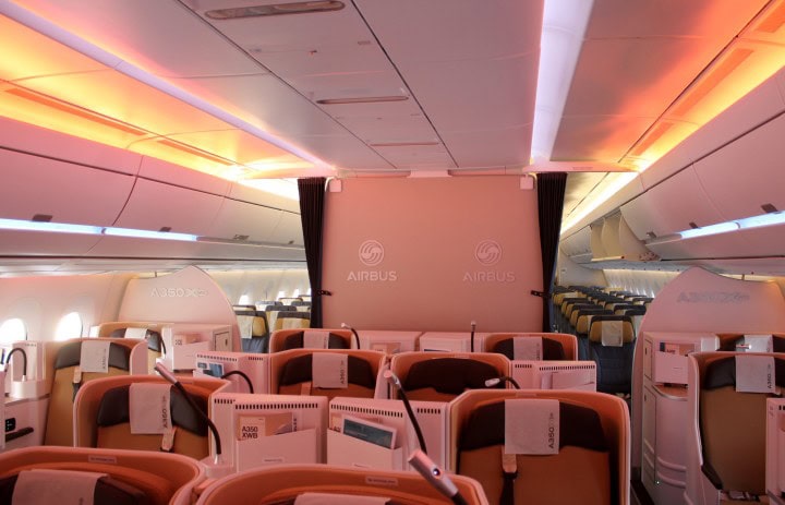 Kig ind i verdens nyeste passagerfly – Airbus A350 - Kabinen - 1