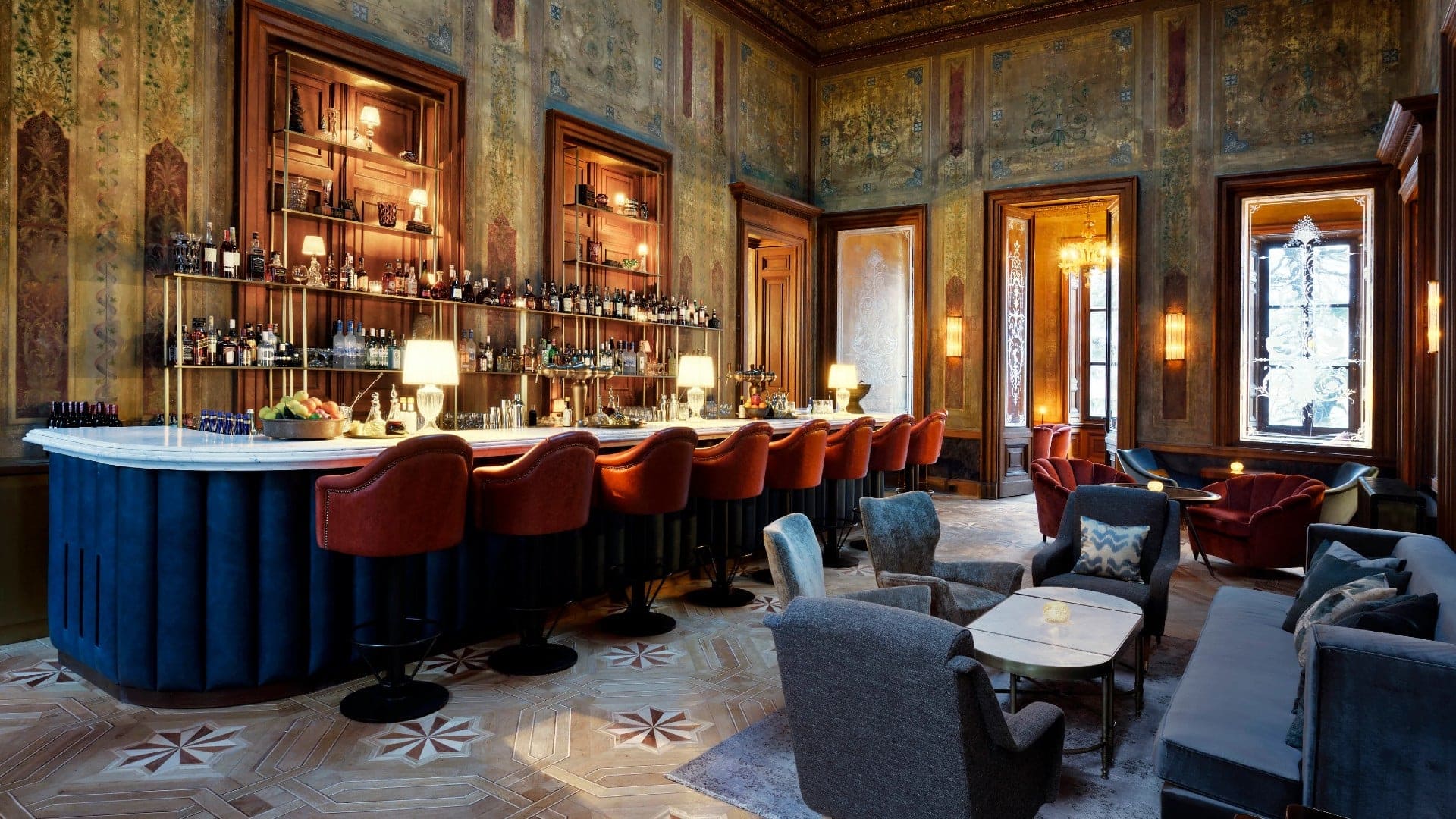 the bar at the Soho House