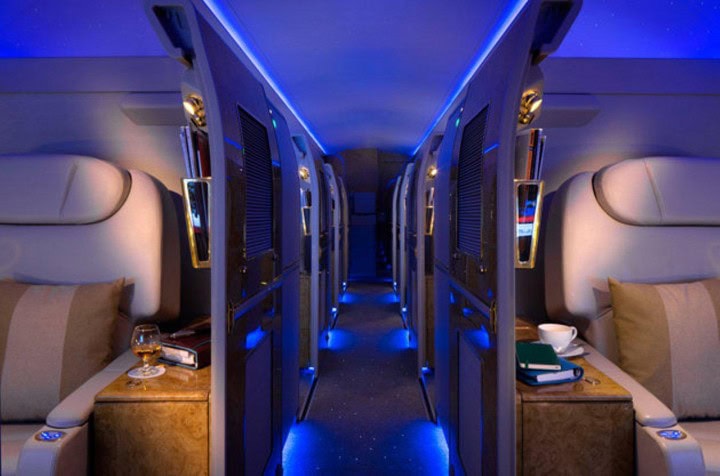 A look in Emirates new private jet - with private suites, shower and lounge - 4