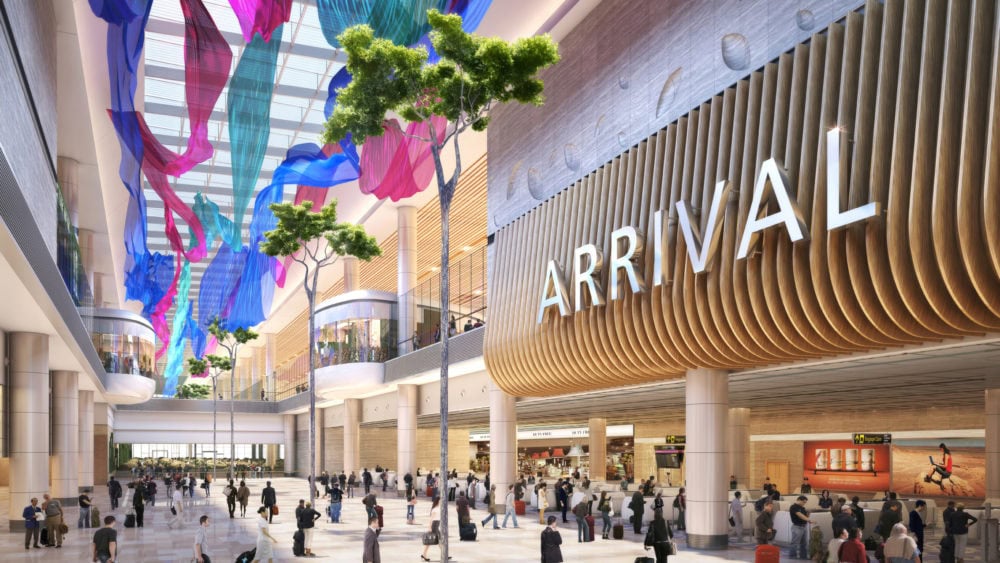 En förhandstitt på den kommande nya terminalen 4 på Changi i Singapore