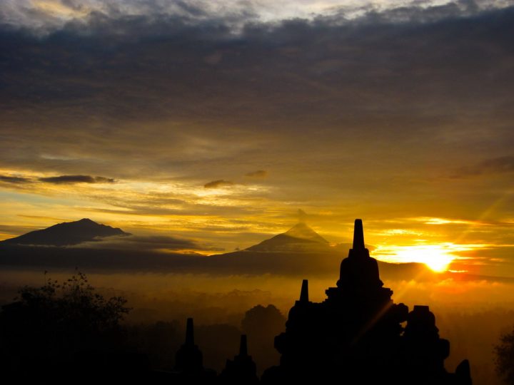 Astonishing places to experience the sunset - Borobudur, Java, Indonesia: Spiritual Sunsets at a World Wonder
