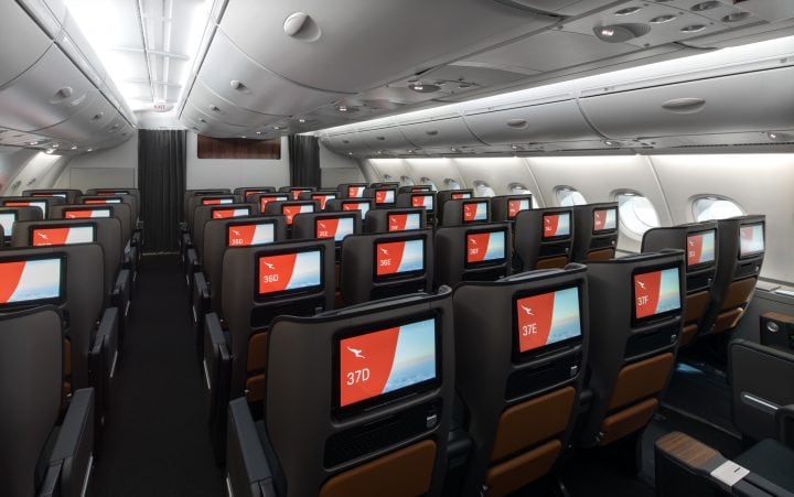 Qantas upgraded superjumbo takes to the skies - 9