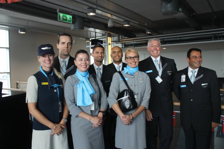 Indvielse af SAS nye olierute, all-business class Stavanger-Houston - Indlejet fly fra schweiziske Privatair - 1