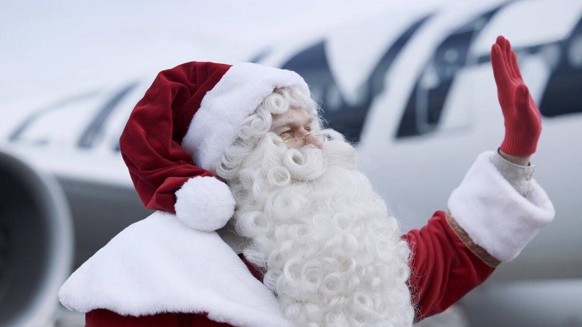 Møt Julenissen virtuelt med Finnair