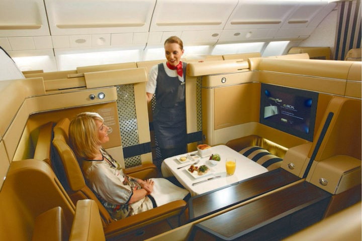 Så bra äter man i första klass - Etihad