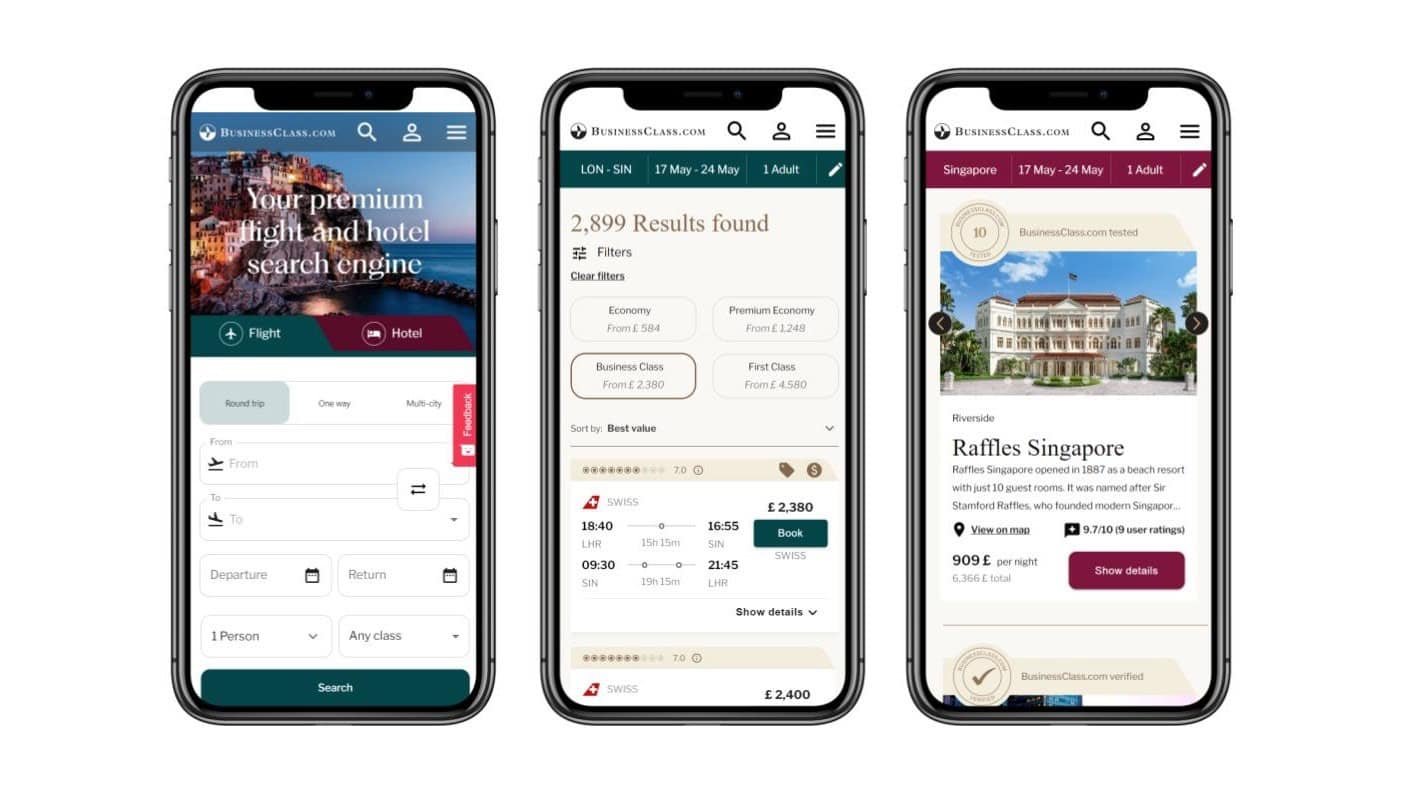 Businessclass Celebrates with Website Refresh