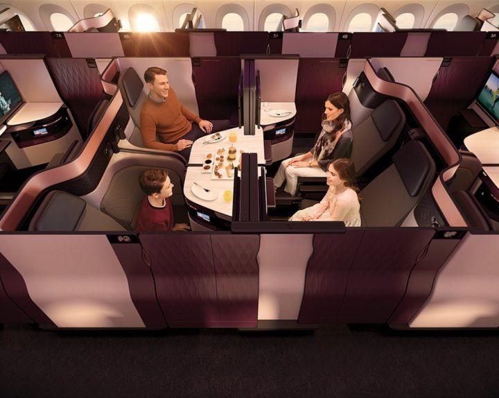 Qatar Airways banbrytande "Qsuite" kommer användas till Paris och New York senare under året - 2