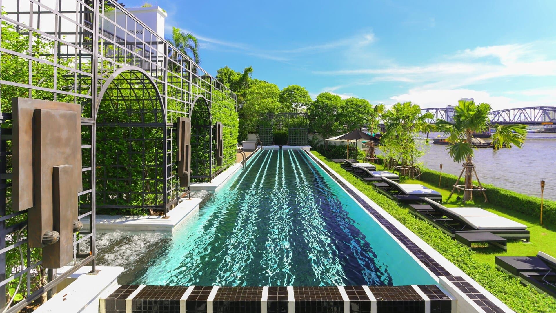 Pool area at the siam bangkok