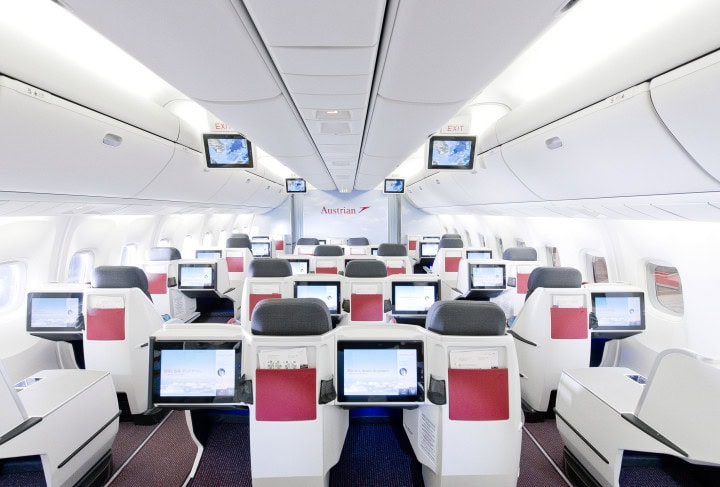 Alla Austrian Airlines långdistansflygplan har nu ny kabin ombord - 1