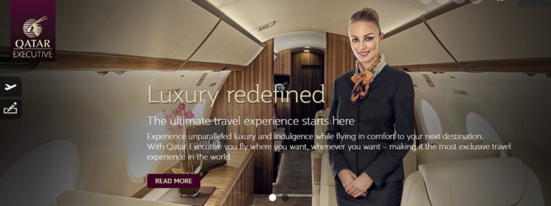 Gå på virtuell upptäcktsresa inuti Qatar Airways lyxiga privatflyg