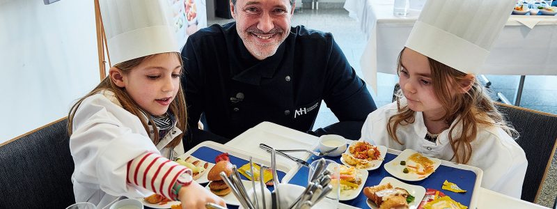 Alexander Herrmann har komponerat menyer för barn åt Lufthansa