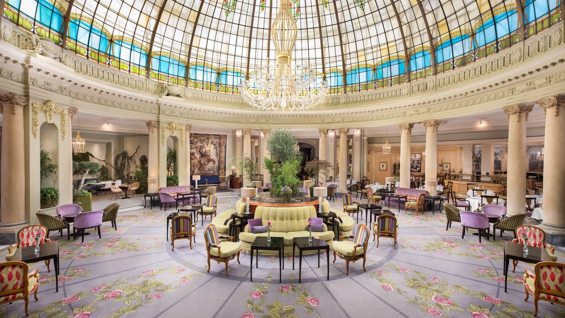 Lounge area at The Westlin Palace in Madrid