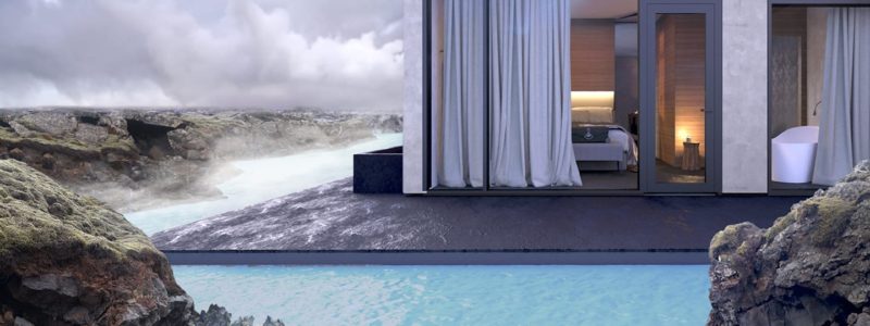 Exklusiv lyx vid blå lagunen på Island