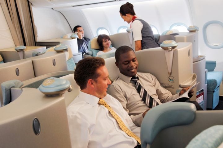 De bästa stolarna på business class när man reser tillsammans - 3. Etihad - 1