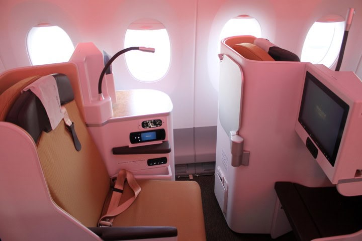 Titta in i världens nyaste passagerarflygplan Airbus A350 - Kabinen - 3