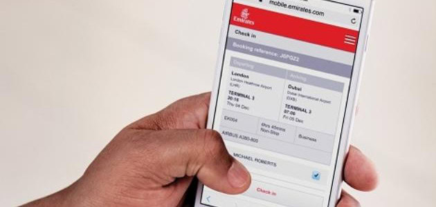 Nu kan du checke ind 48 timer før afgang hos Emirates