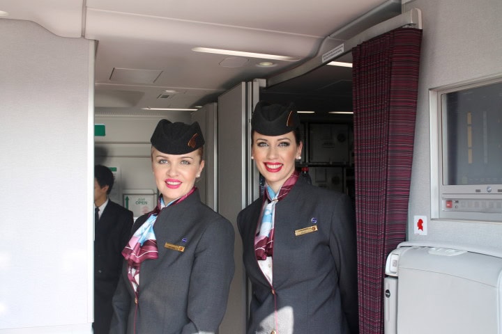 En första titt: Qatar Airways business class och economy class på nya Airbus A350 - 2