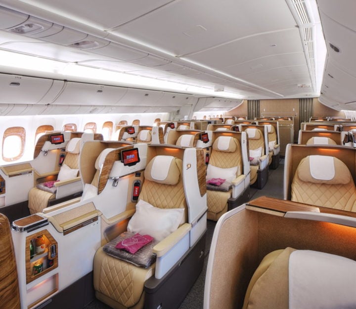 Emirates Unveils Updated Business Class Seats For Some Of Its B77s - 1