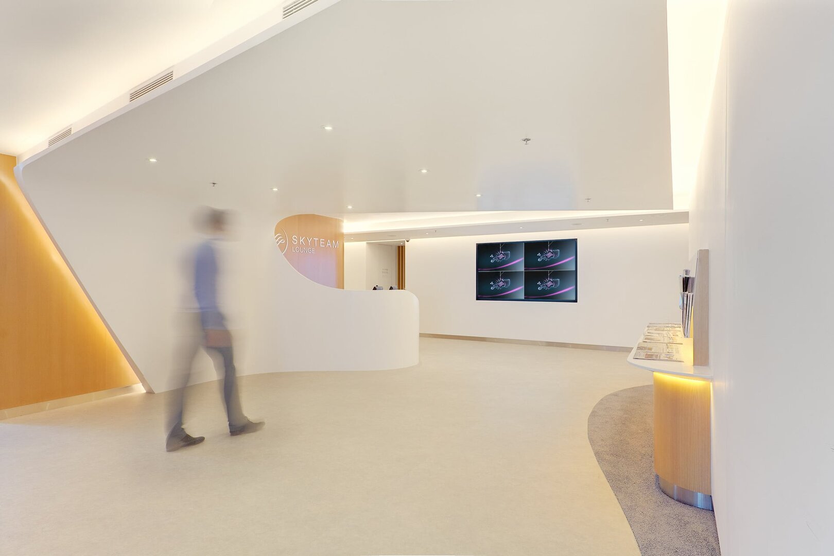De første bildene av Skyteams nye lounge i Kong Kong