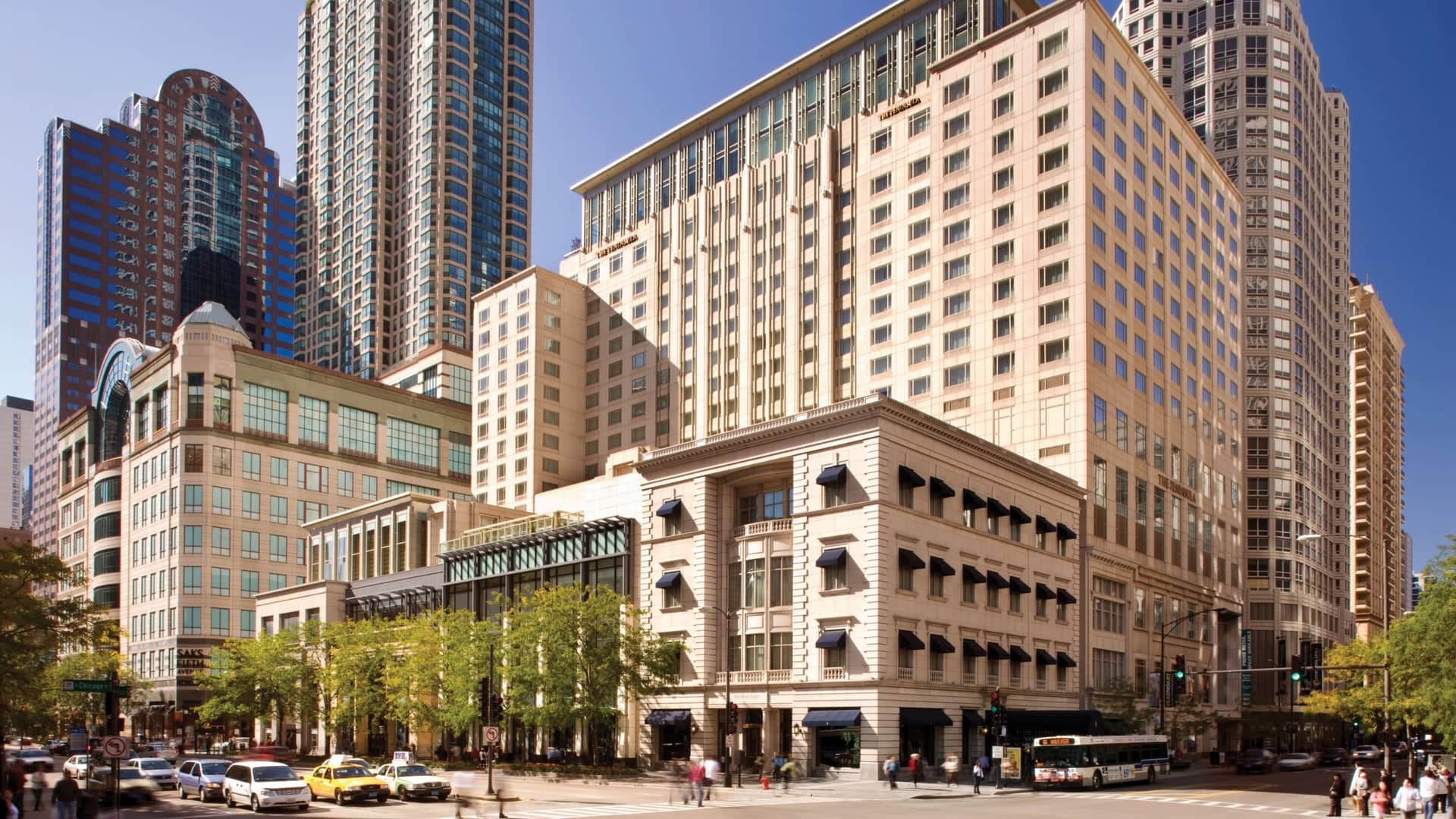 Outside The Peninsula in Chicago durning day time