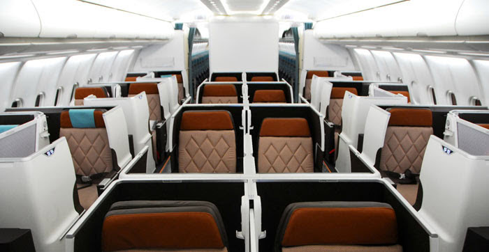 De bästa säten i business class som erbjuder mest avskildhet - 3