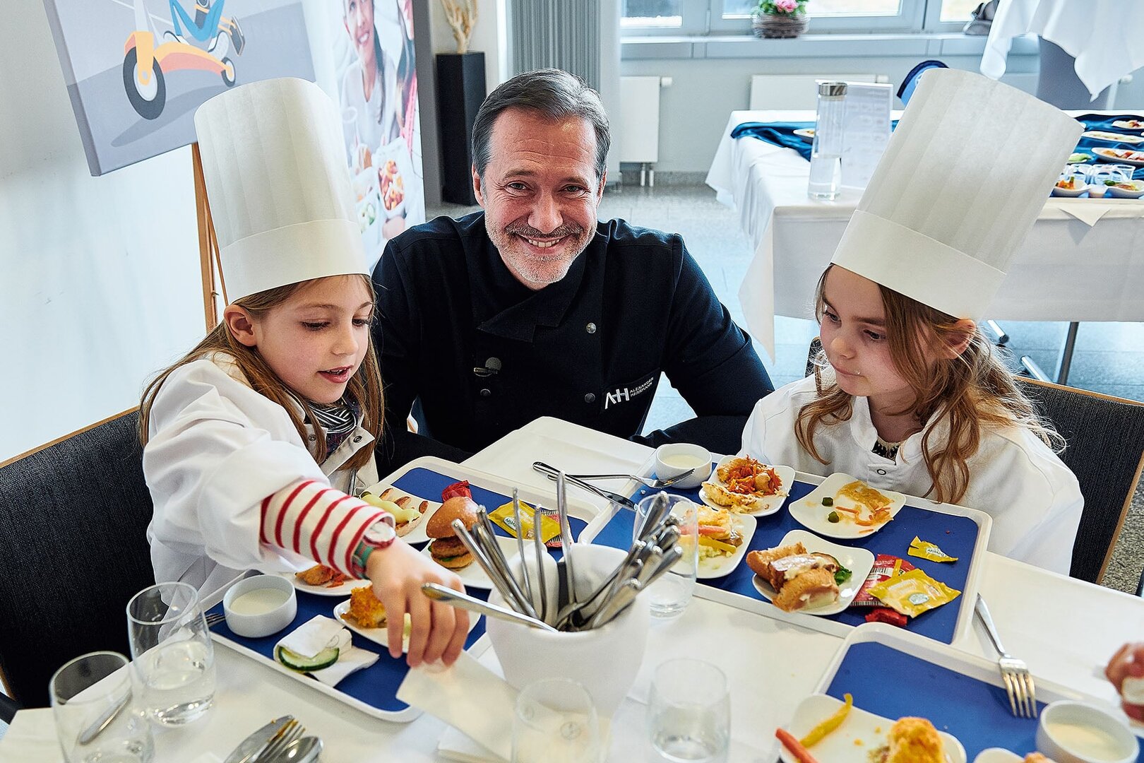 Alexander Hermann creates children's menus for Lufthansa