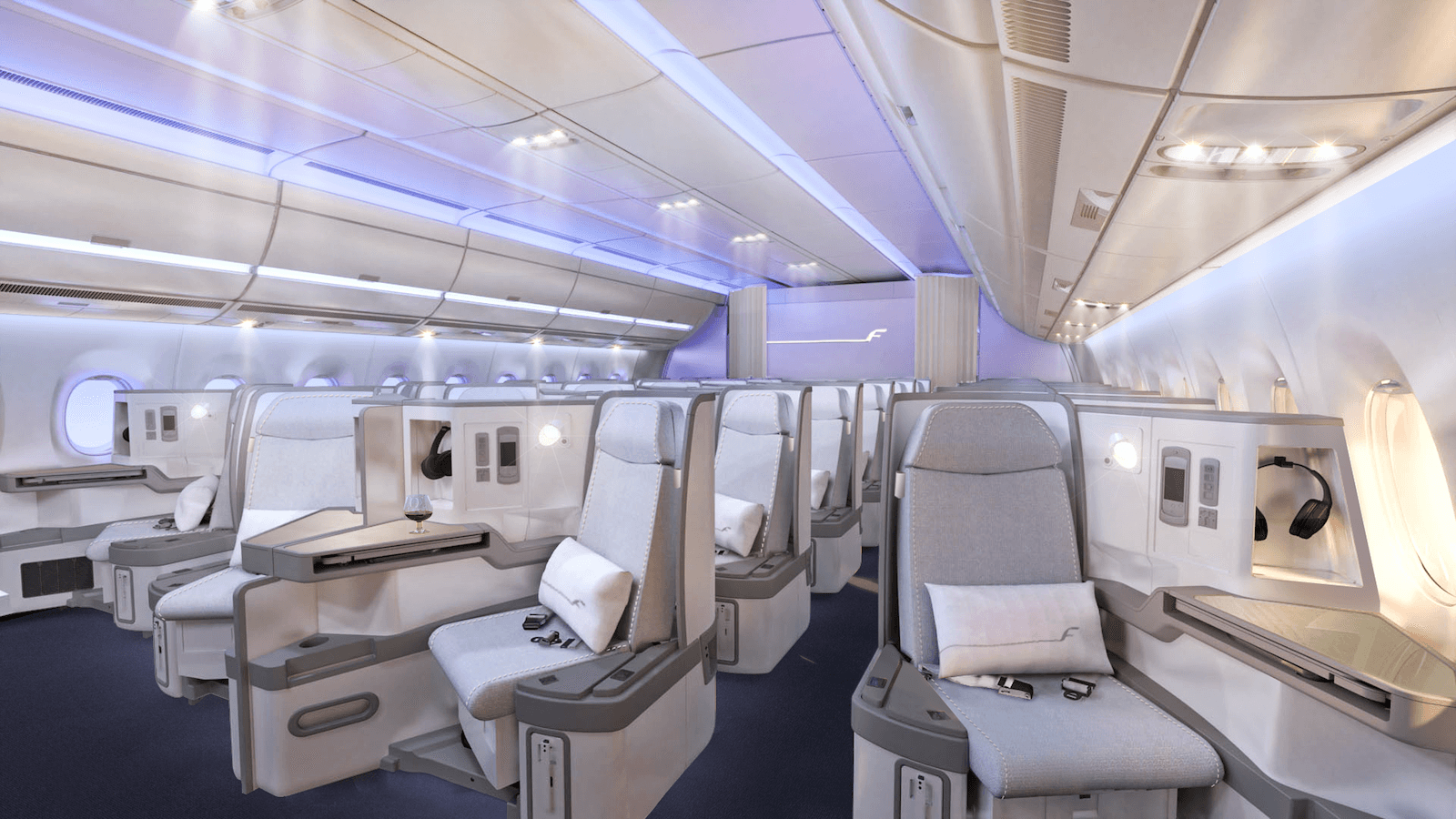 Finnair præsenterer deres nye længdistancesæder til Airbus A350