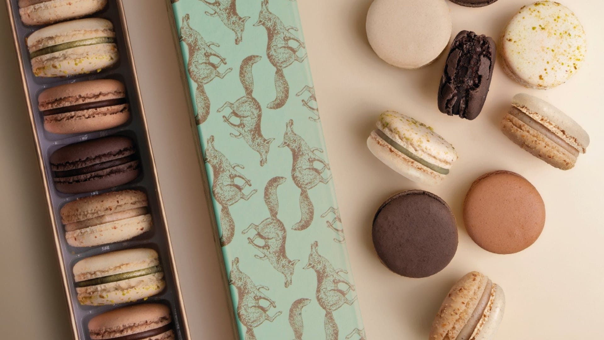 Macaroons made at Yann Couvreur Pâtisserie in Paris