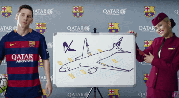 Se Messi og Neymar i Qatar Airways´ nye sikkerhedsvideo