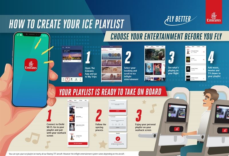 Emirates introducerar ny underhållningsfunktion ombord