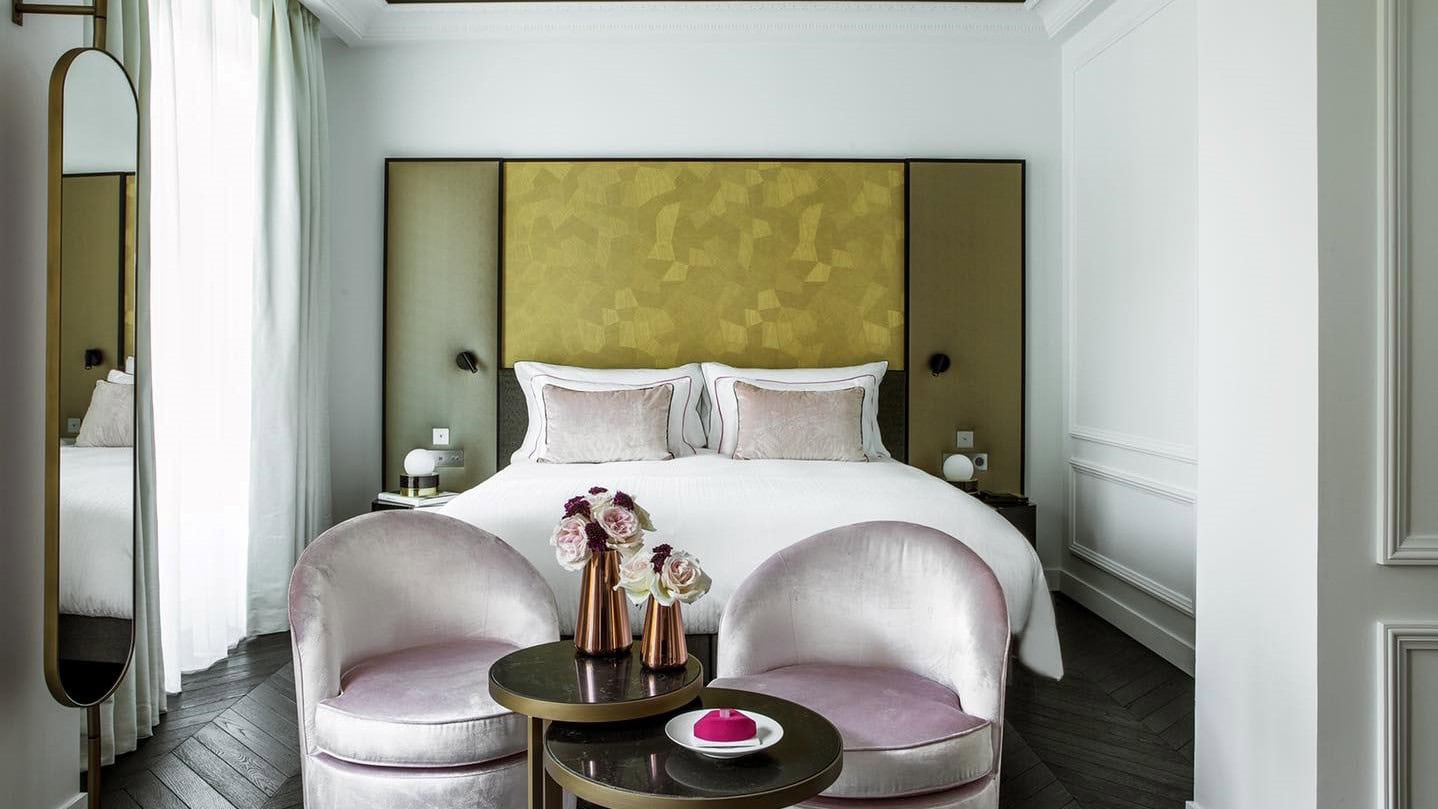 Hotel bedroom at Fauchon L´hotel paris