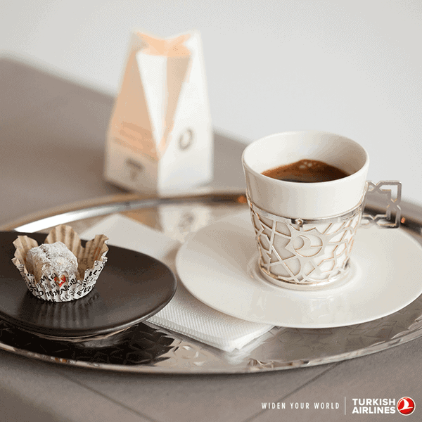 Hvilket flyselskap serverer den beste kaffen? - Turkish Airlines – Tradisjonell tyrkisk kaffeopplevelse