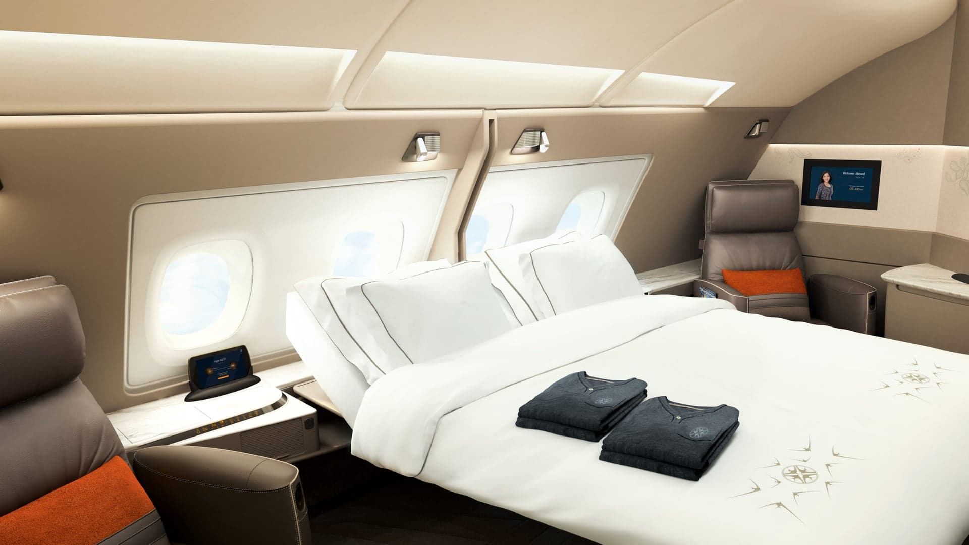 Airline review Cabin & Seat - Singapore Airlines - 1