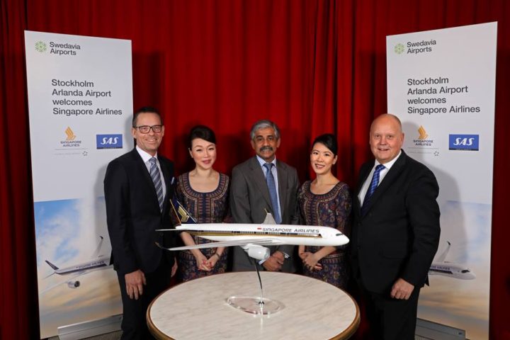 Singapore Airlines inkluderer Stockholm i sitt linjenät