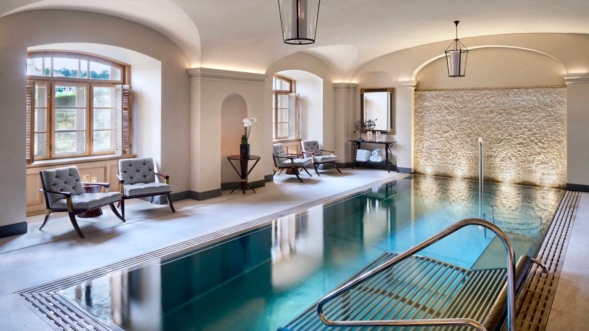 a swimming pool at The Four Seasons Prague