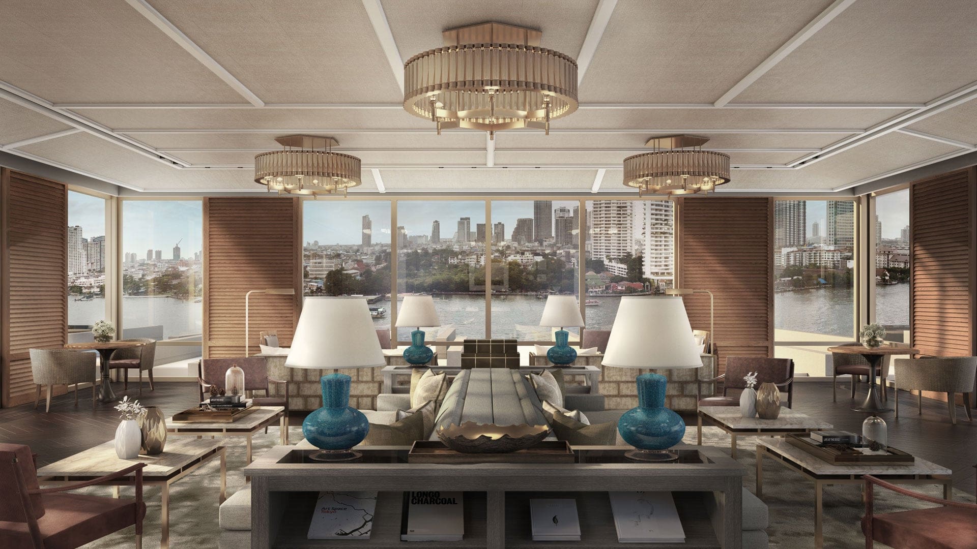 Lounge/relaxing area at the capella bangkok
