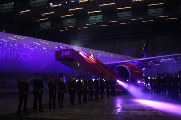 Invigning av SAS nya Airbus A330 med nya stolar och kabiner i alla klasser - 1