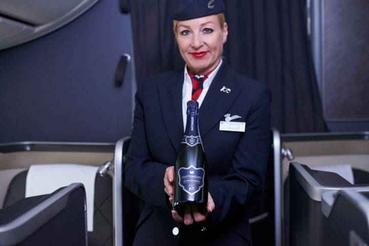 Enjoy English sparkling wine onboard British Airways