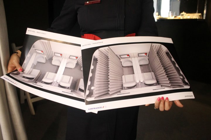 En första titt på Air France nya långdistansstolar - Första klass - La Première - 4