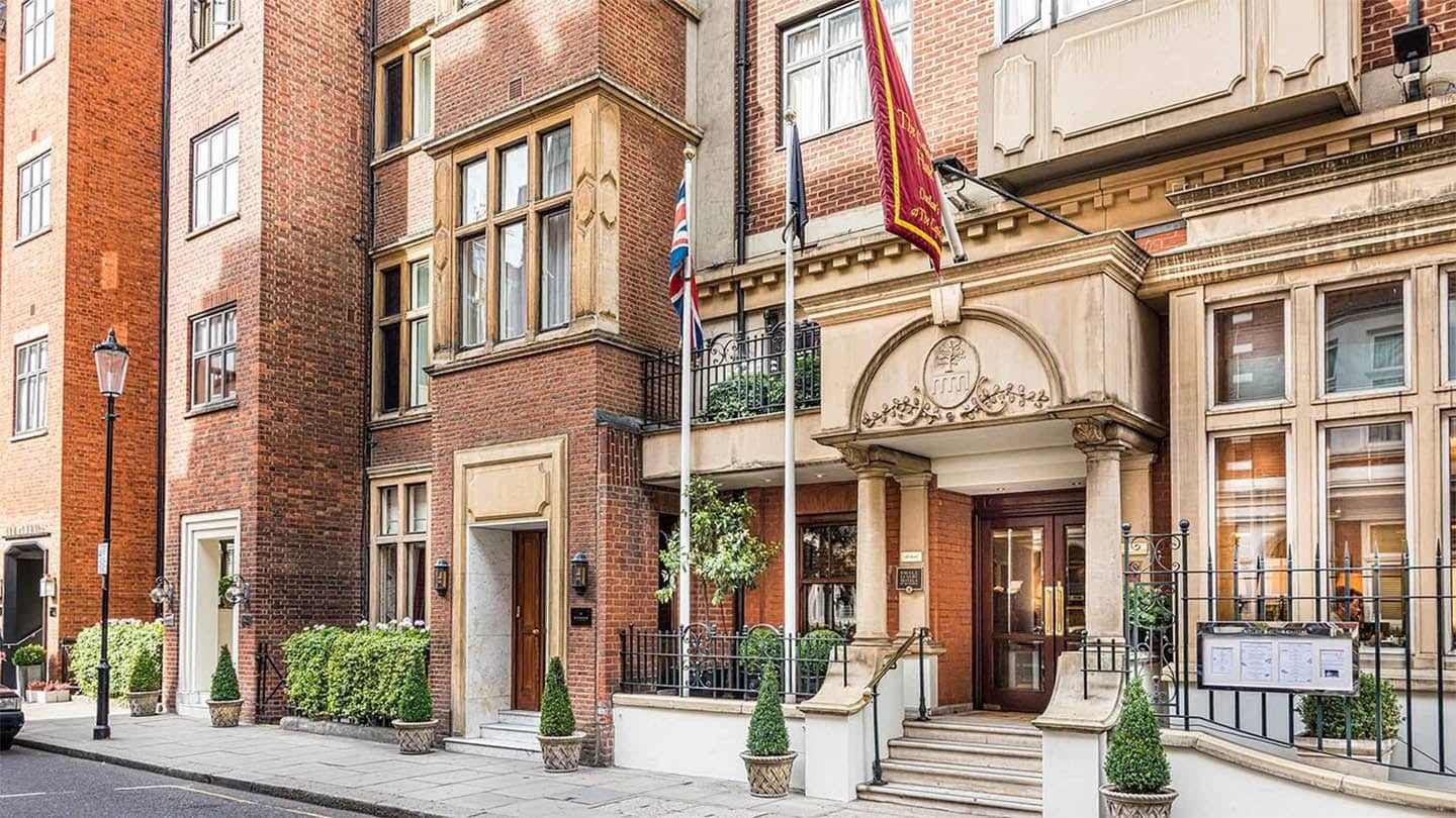 Front entrance of LonThe Capital Hotel, Apartments & Townhouse london