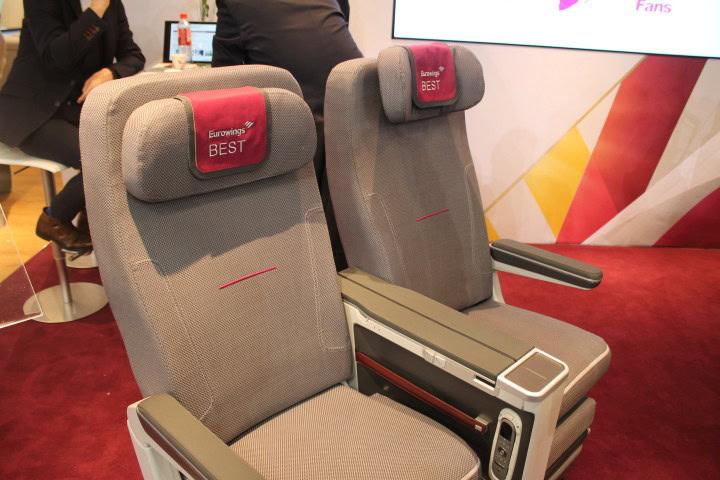 Lufthansa subsidiary Eurowings starts long-haul services - Test of the new Eurowings Best seat - 3